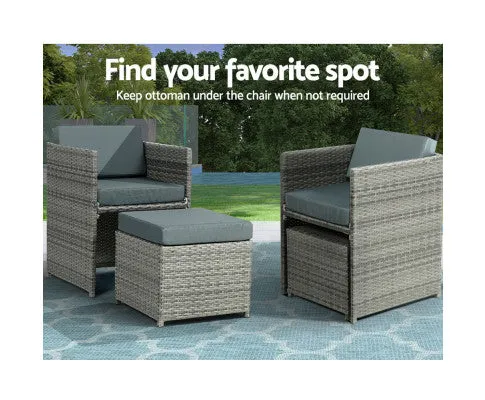 13 PCS Outdoor Dining Set Table Chairs Patio Lounge Setting Furniture