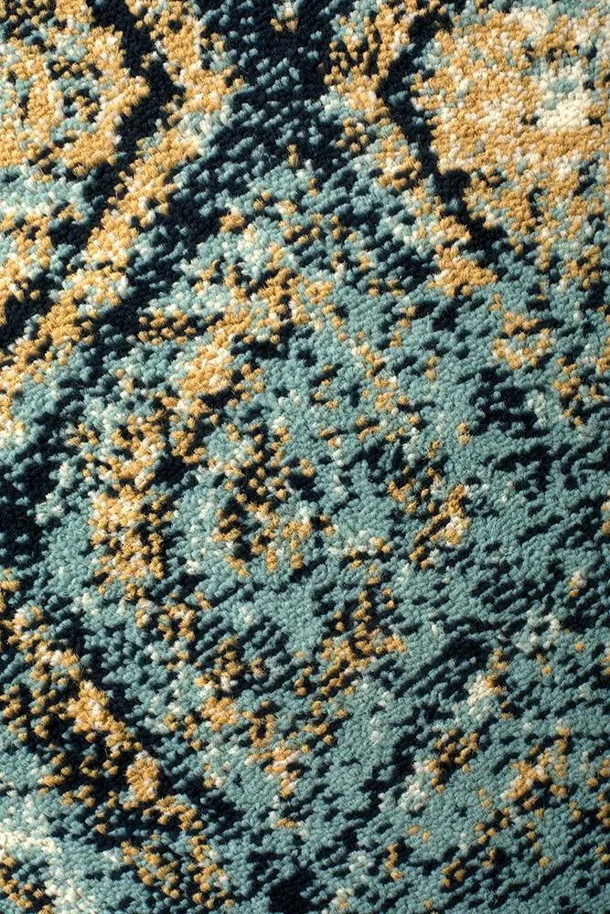 Asmita Contrast Blue Rug
