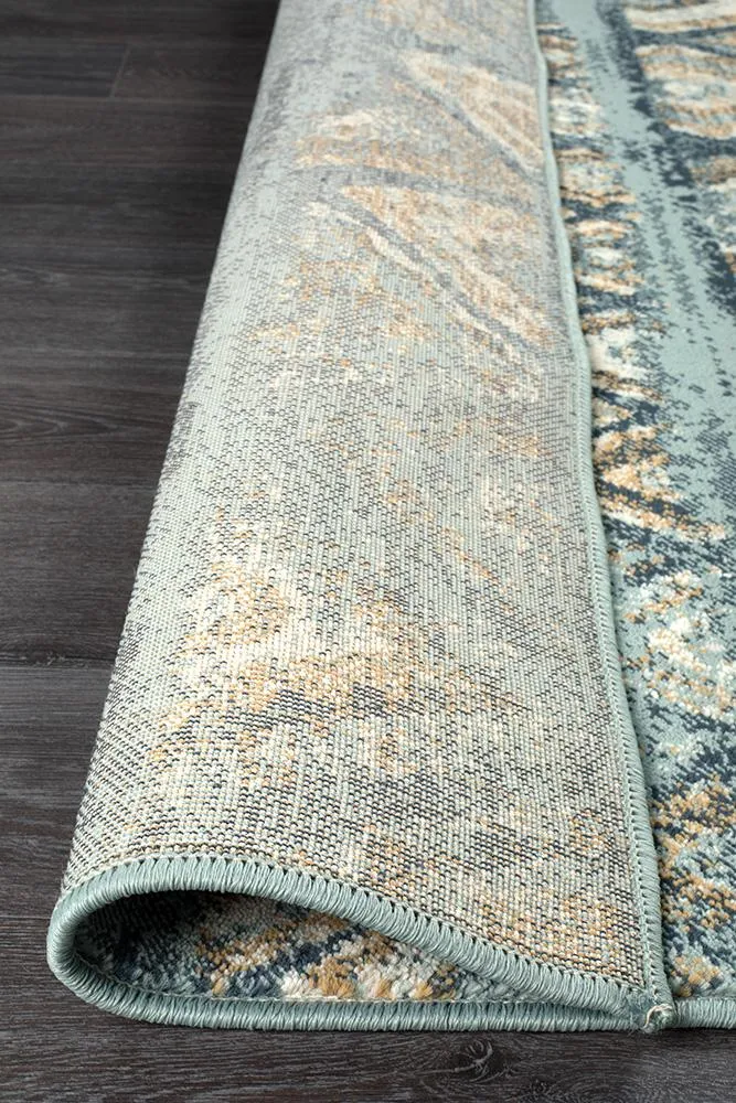 Asmita Contrast Blue Rug