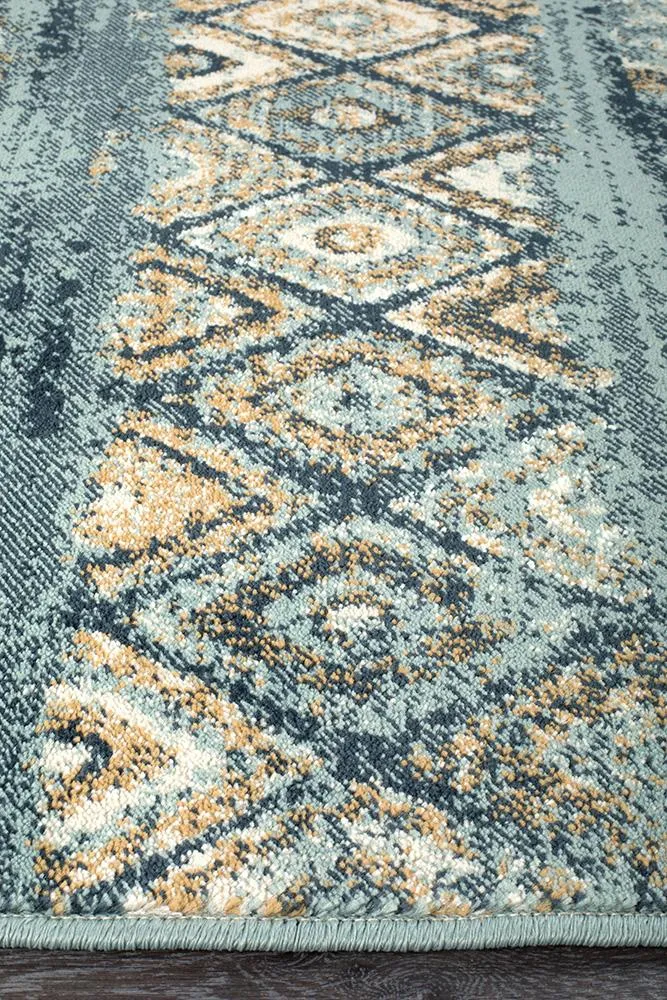 Asmita Contrast Blue Rug