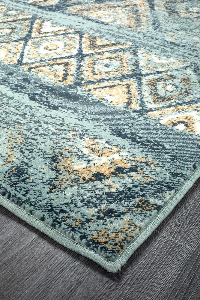 Asmita Contrast Blue Rug