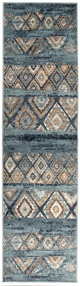 Asmita Contrast Blue Rug