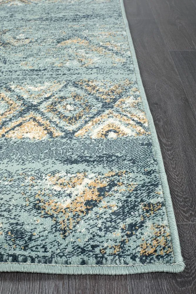 Asmita Contrast Blue Rug