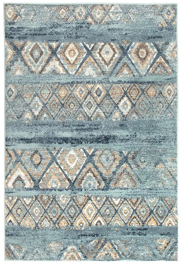 Asmita Contrast Blue Rug