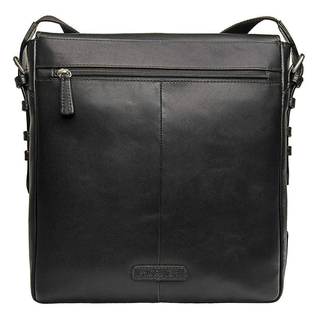 Cooper Medium Vertical Messenger in Black