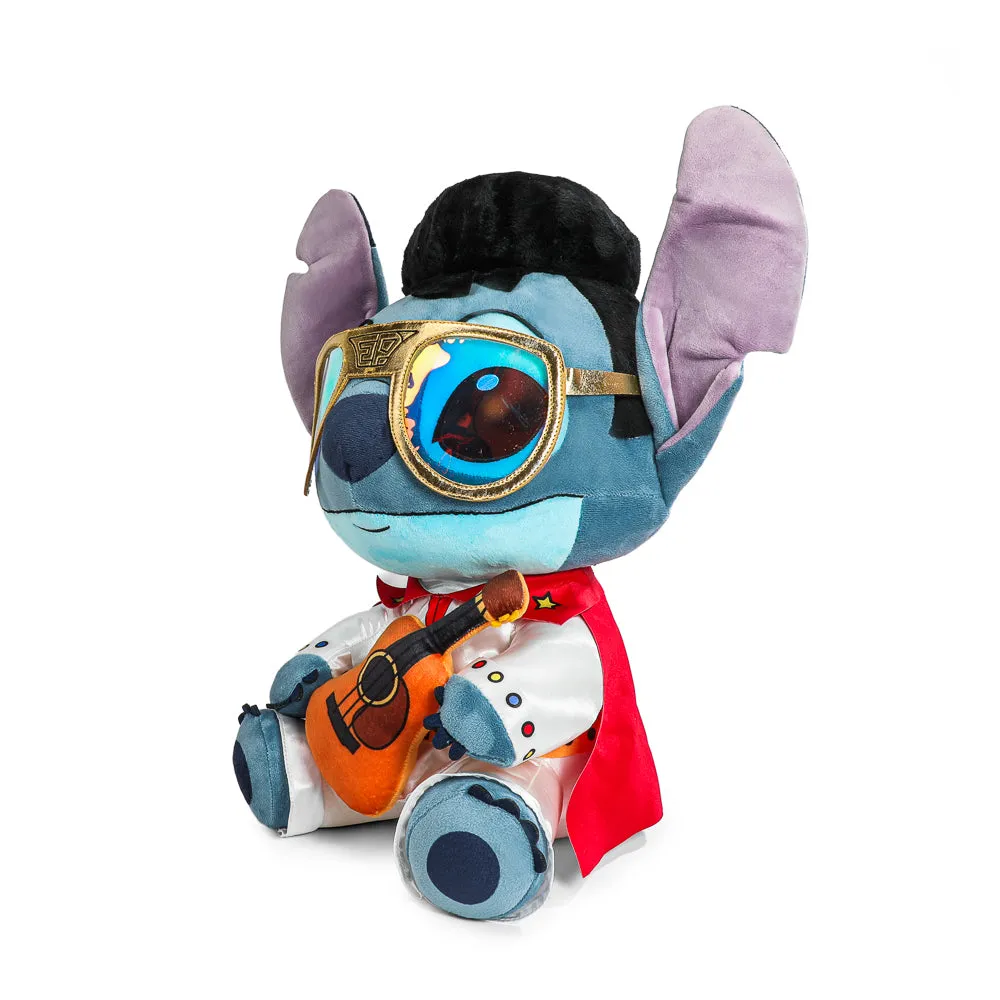 Disney Stitch - White Jumpsuit Elvis HugMe Plush with Shake Action (PRE-ORDER)