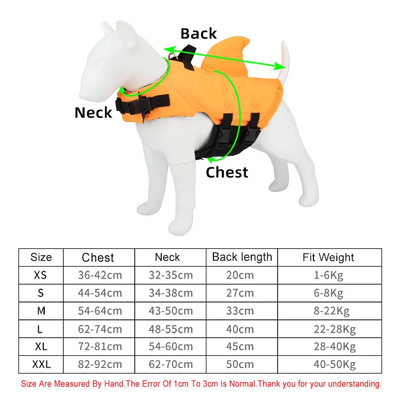 Dog Life Vest Swimming Suit - Summer Shark