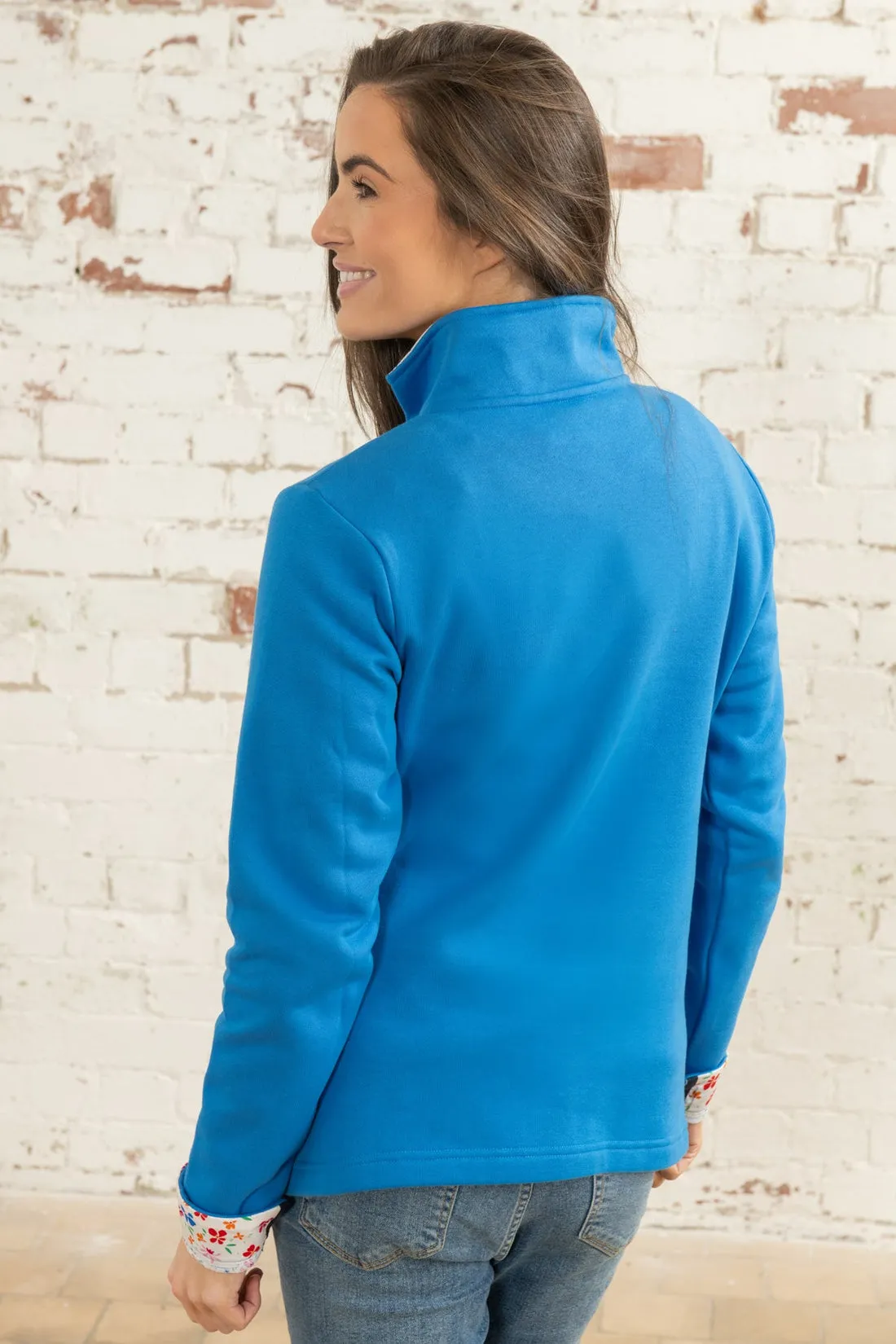 Lighthouse Shore Sweatshirt Azure Blue