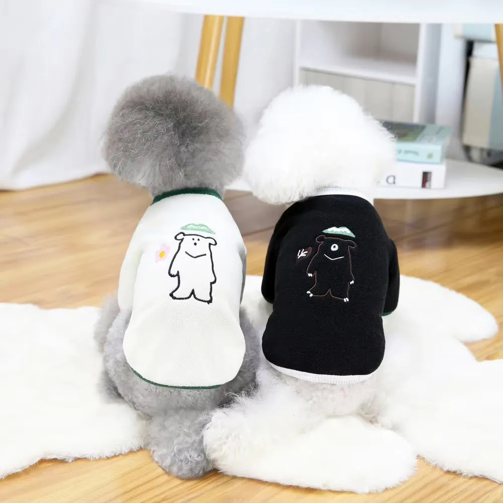 Pet Clothes Dog Cat Sweater Cute Soft Solid Color Sweatshirt Pullover Pets Clothing Outfit Chihuahua Teddy Costume Pets Supplies