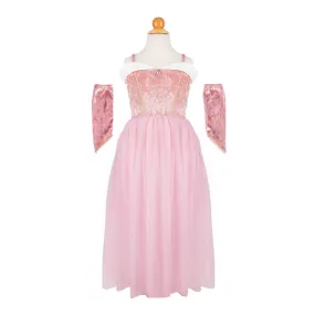 Velvety Soft Sleeping Sweetheart Princess Gown with Arm Warmers, Size 5-6