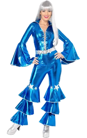 Womens Blue Dancing Queen Abba Costume